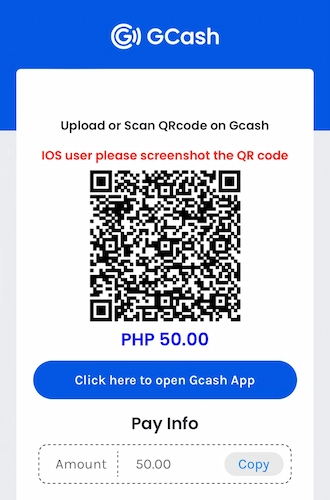 Step 5: Open your GCash e-wallet and scan the QR code.