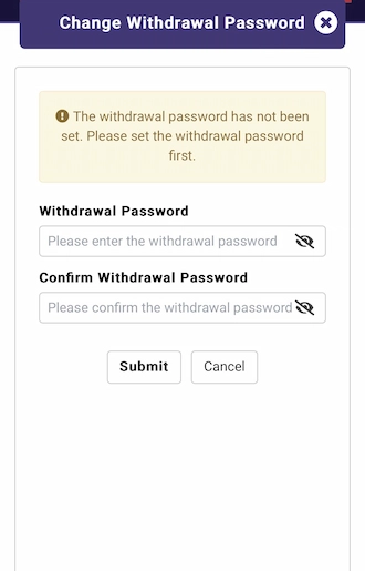 Step 3: set a password and re-enter the password you just set exactly. 